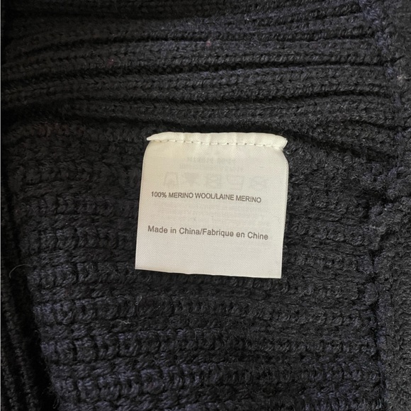 Tory Burch Metallic Blue Merino Wool Sweater - Picture 7 of 7